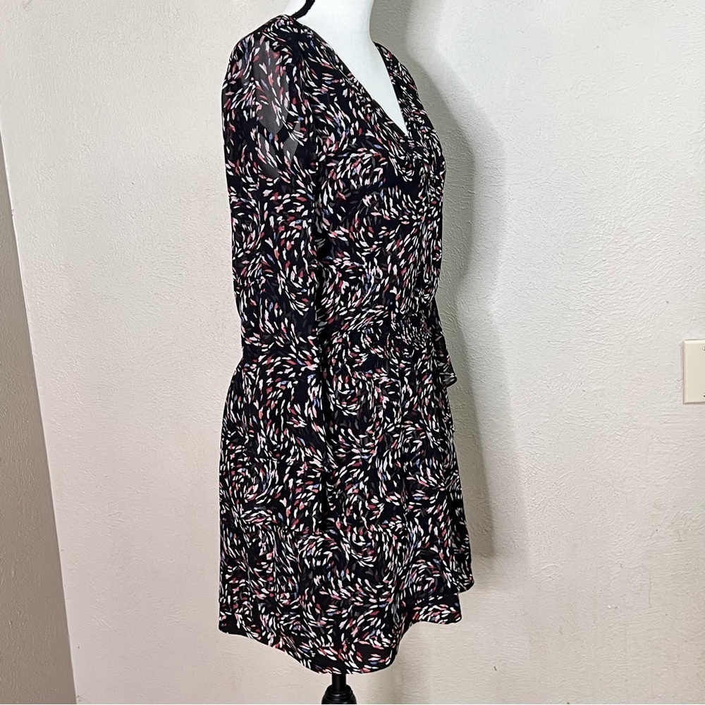 WHBM black scattered print mini dress - Picture 9 of 10